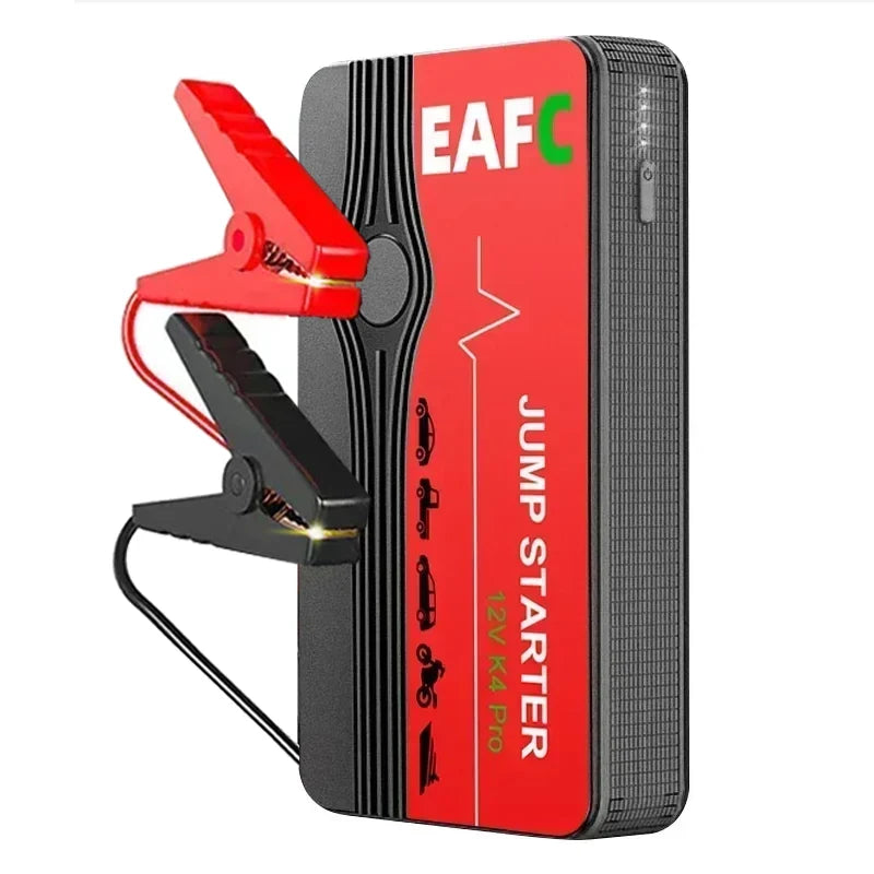 EAFC Car Jump Starter Power Bank – 600A 12V Auto Battery Booster with LED Light for Cars & Vehicles