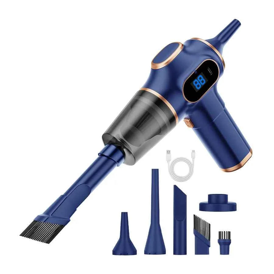 Wireless Car Vacuum Cleaner — 60W Handheld Mini Vacuum with HEPA Filter for Car, Home & Office