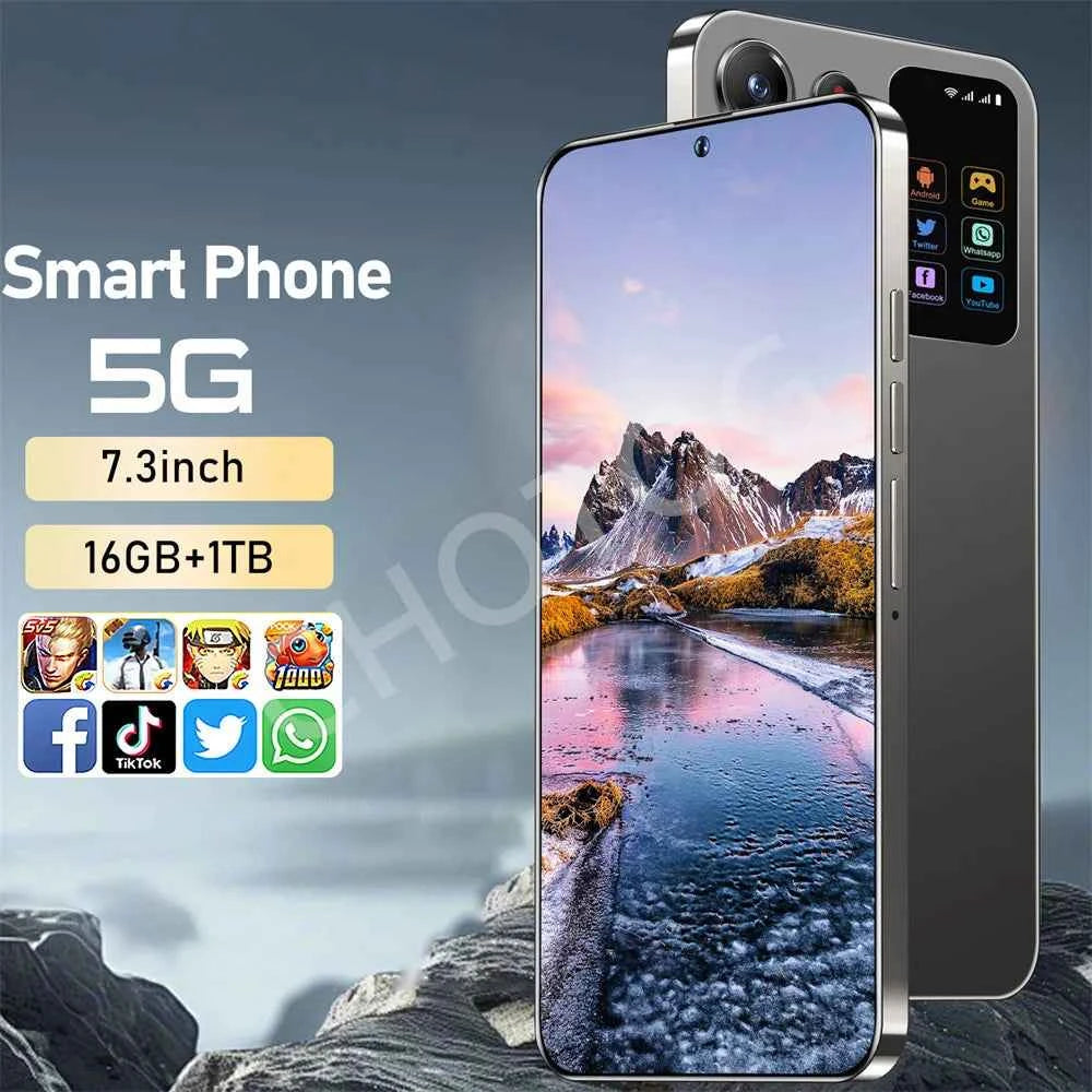 SMS 24 Ultra Smartphone | 7.3" HD+ Display, 7800mAh, 108MP Camera, Android 14