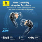 Baseus EP10 Pro ANC Wireless Earbuds – 50dB Active Noise Cancelling, LDAC Hi-Res, 6 Mic, IP55
